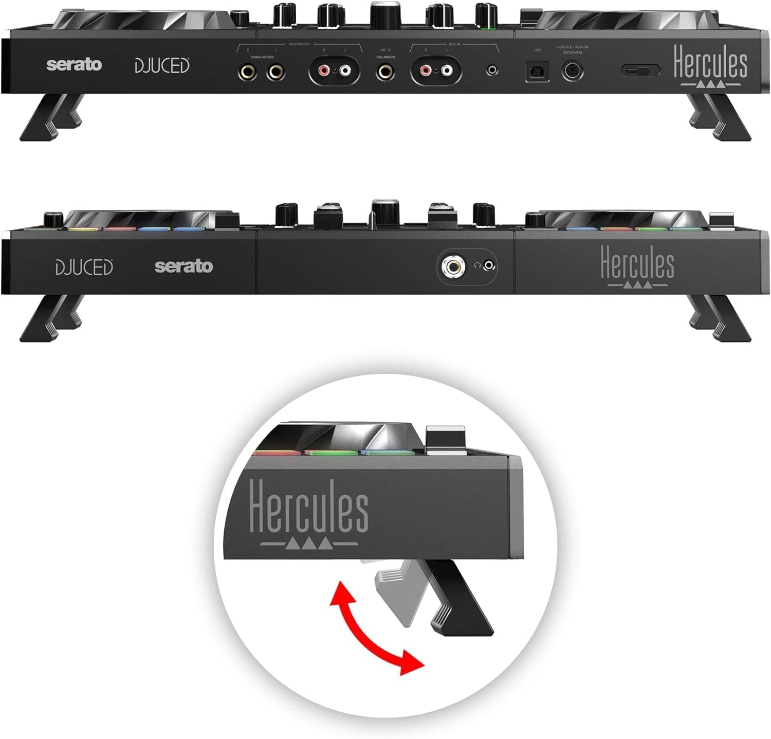 patas plegables hercules djcontrol inpulse 500