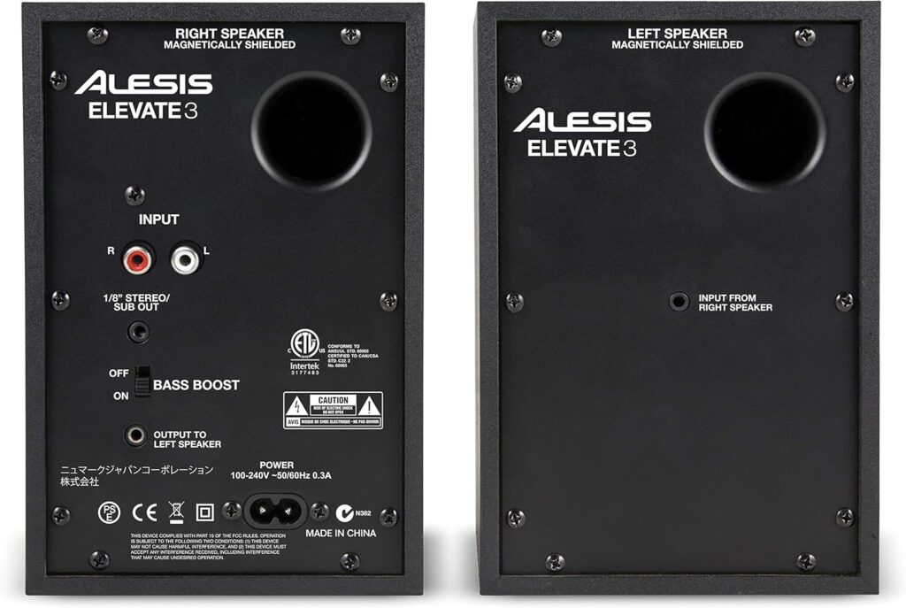 Alesis Elevate 3 MKII parte trasera